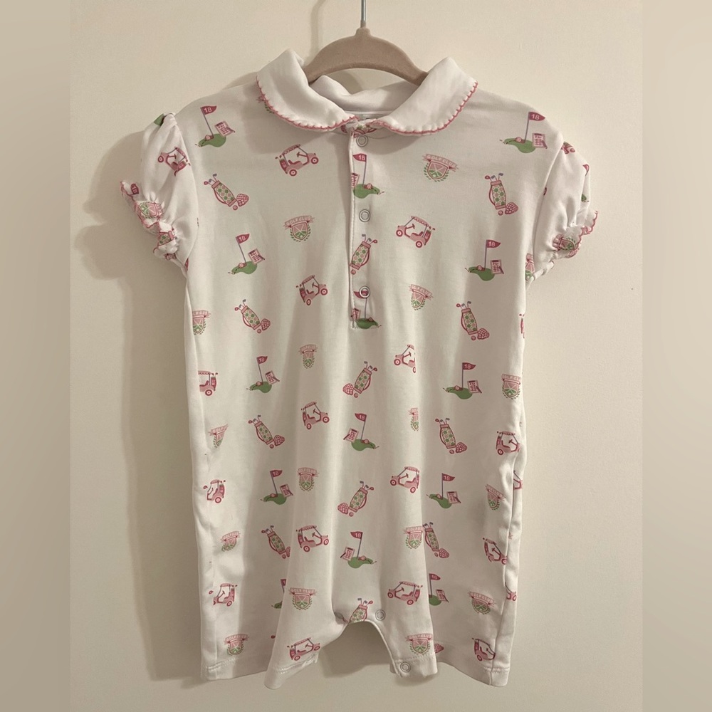 Kissy Kissy- Baby Girls Collard Romper